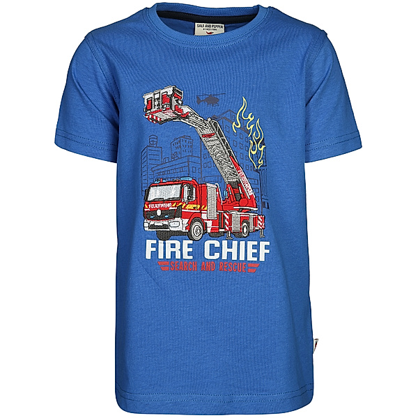 Salt & Pepper T-Shirt SEARCH AND RESCUE in strong blue