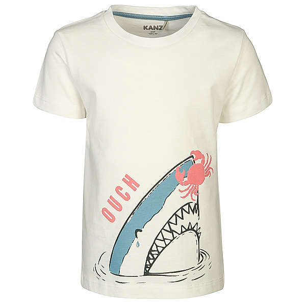 Kanz T-Shirt SHARK in star white