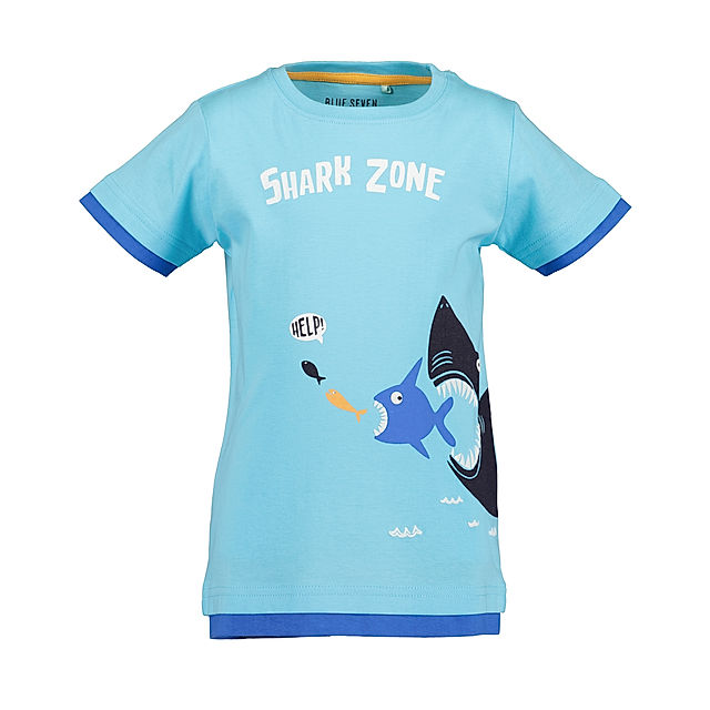 T-Shirt SHARK ZONE - HELP in türkis kaufen | tausendkind.at