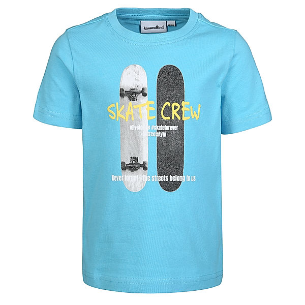 tausendkind collection T-Shirt SKATE CREW in mittelblau