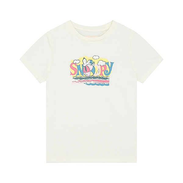 Shiwi T-Shirt SNOOZING SNOOPY in snow white