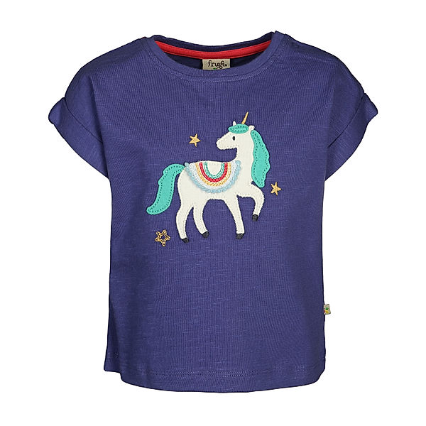 frugi T-Shirt SOPHIA SLUB - UNICORN in navy