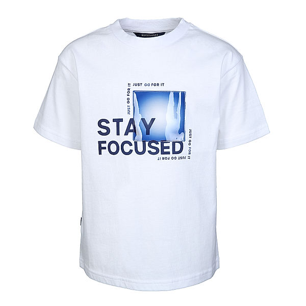 Mayoral T-Shirt STAY FOCUSED in weiß