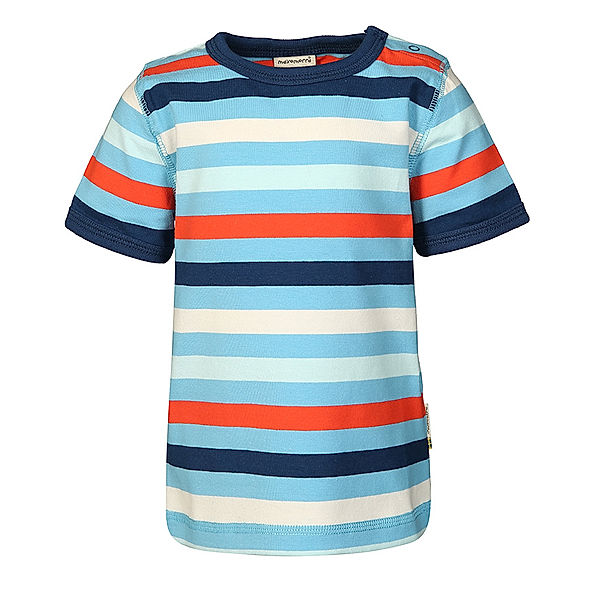 Maxomorra T-Shirt STRIPE SKY in blau/weiß/rot