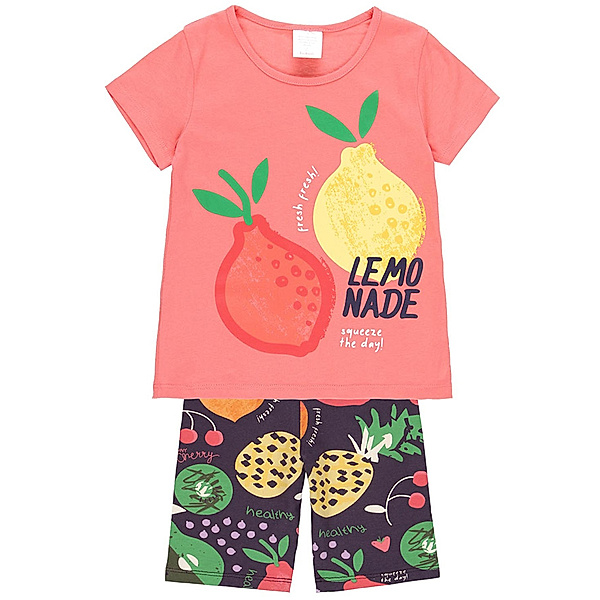 Boboli T-Shirt SUMMER FRUITS mit Leggings in koralle/bunt