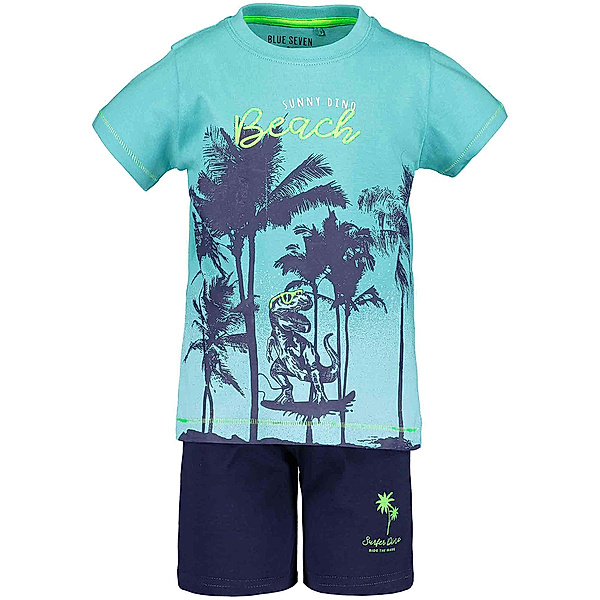 BLUE SEVEN T-Shirt SUNNY BEACH 2-teilig in lagune