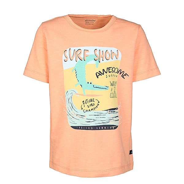 Minymo T-Shirt SURF SHOW in orange