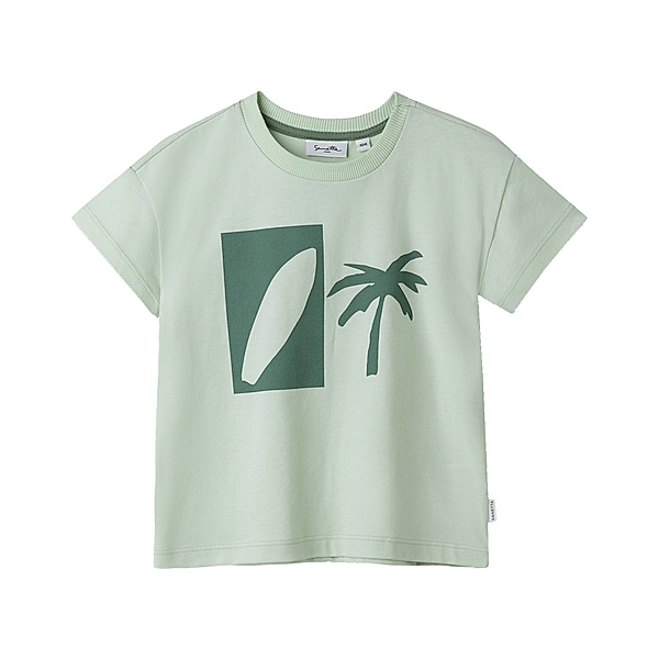 Sanetta Pure T-Shirt SURFING TIME in light green
