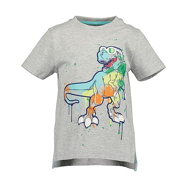 BLUE SEVEN T-Shirt T-REX PAINTING in nebel