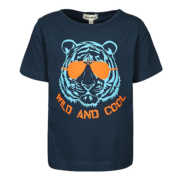tausendkind collection T-Shirt TIGER WITH SUNGLASSES in dunkelblau
