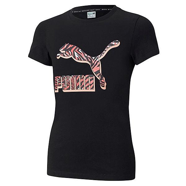Puma T-Shirt TIGERPRINT in schwarz