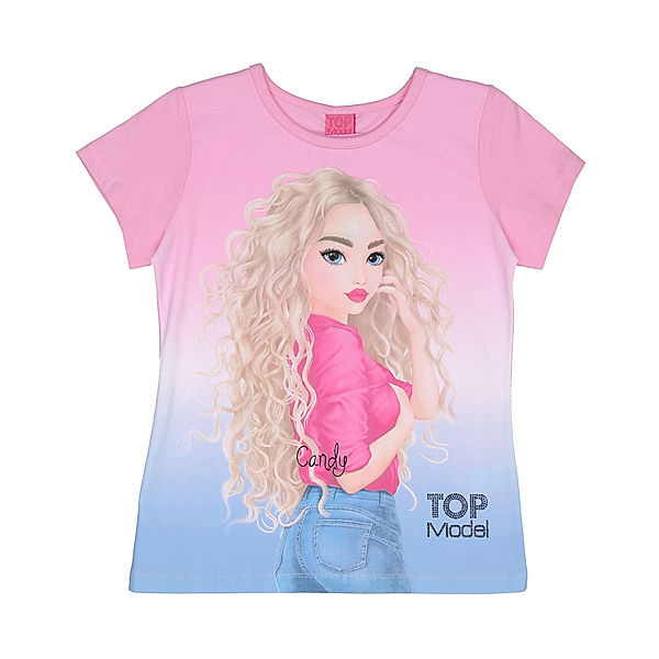 T-Shirt TOPMODEL in pink frosting