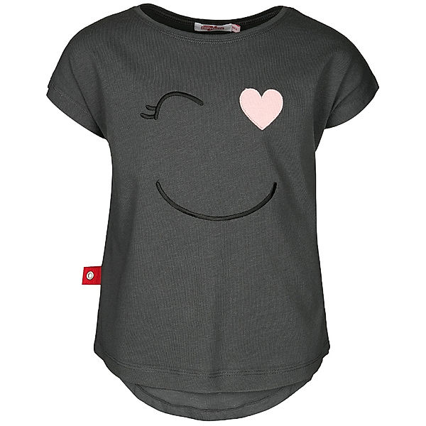 Volltreffer T-Shirt TWINKLE FACE in grau