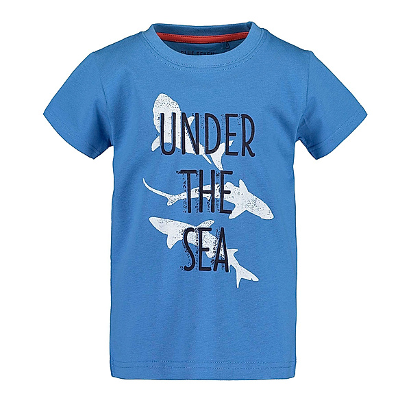 BLUE SEVEN T-Shirt UNDER THE SEA in blau
