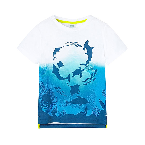 Boboli T-Shirt UNDERWATER in weiß/blau
