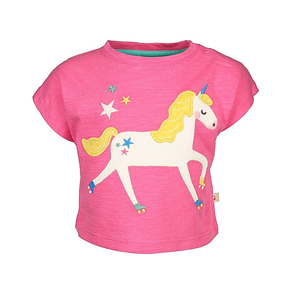 frugi T-Shirt UNICORN SKATE in pink