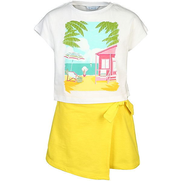 Mayoral T-Shirt VACACIONES mit Shorts in gelb