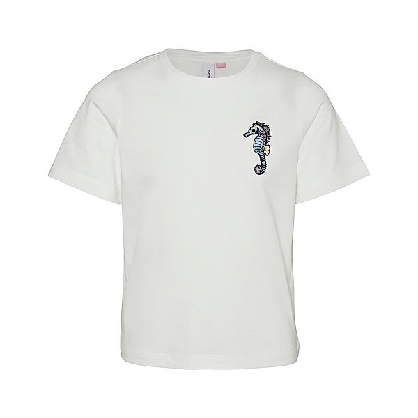 VERO MODA GIRL T-Shirt VMPOPSY FRANCIS SEAHORSE in snow white