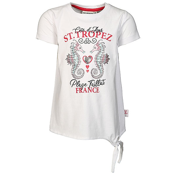 Salt & Pepper T-Shirt VOYAGE ST. TROPEZ  in weiss