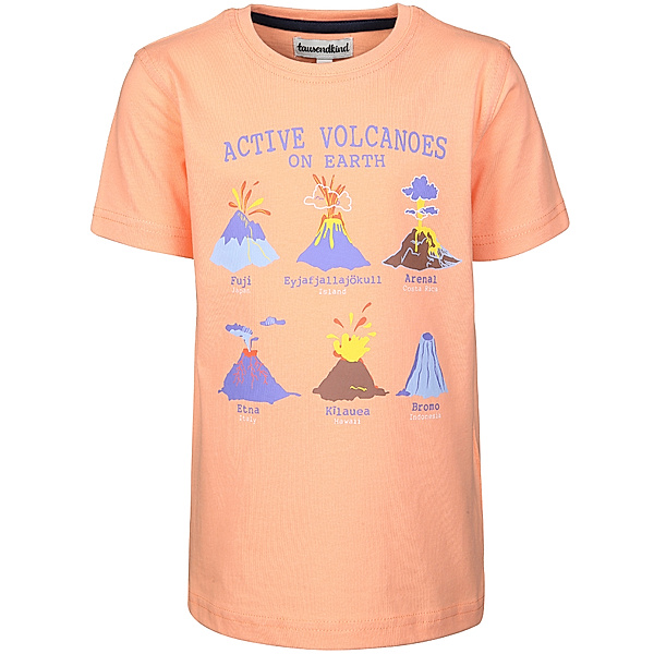 tausendkind collection T-Shirt VULKAN in orange