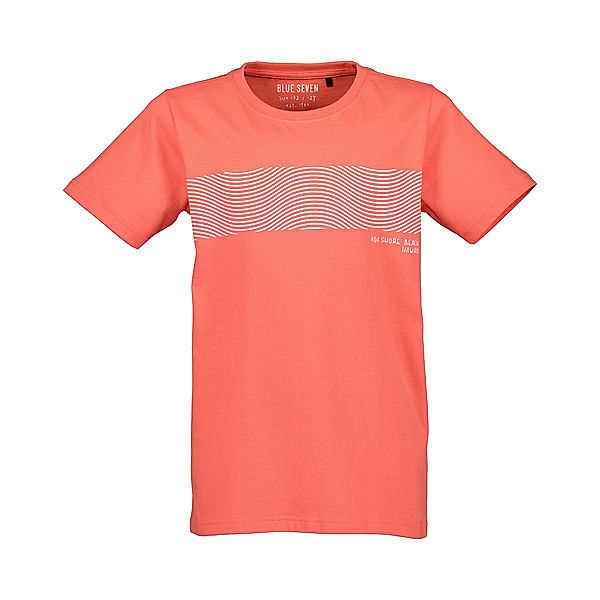 BLUE SEVEN T-Shirt WAVES in rot