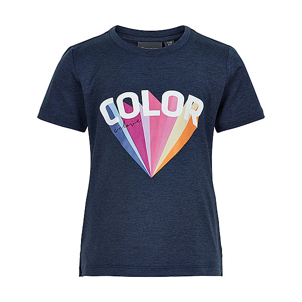 Color Kids T-Shirt WE LOVE COLOR in dunkelblau