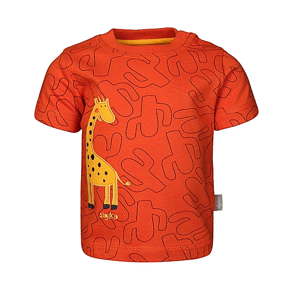Sigikid T-Shirt WILDLIFE – GIRAFFE  gemustert in orange