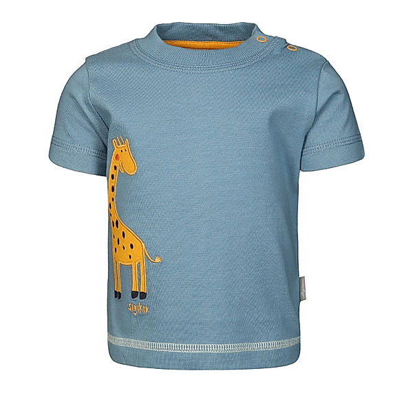 Sigikid T-Shirt WILDLIFE – GIRAFFE in blau