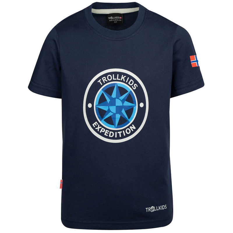 T-Shirt WINDROSE Quick-Dry in navy/cloudy grey