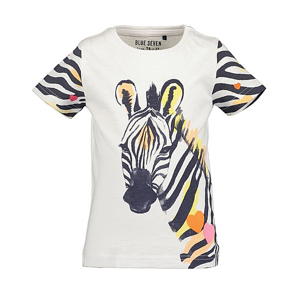 BLUE SEVEN T-Shirt ZEBRA in weiß