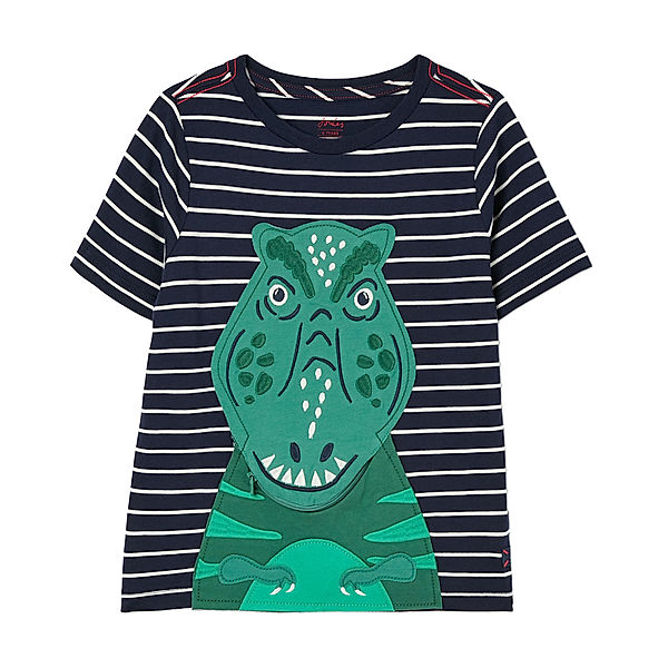 Tom Joule® T-Shirt ZIPADEE DINO in navy stripe