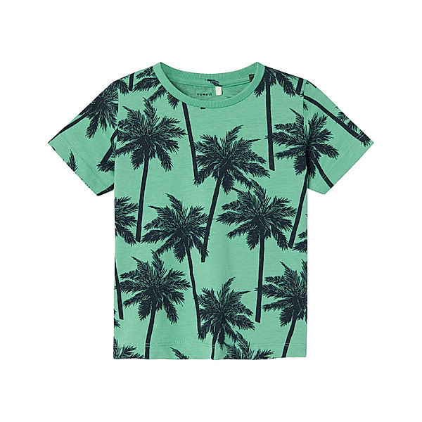 name it T-Shirts NMMJUSPER PALMS in green spruce