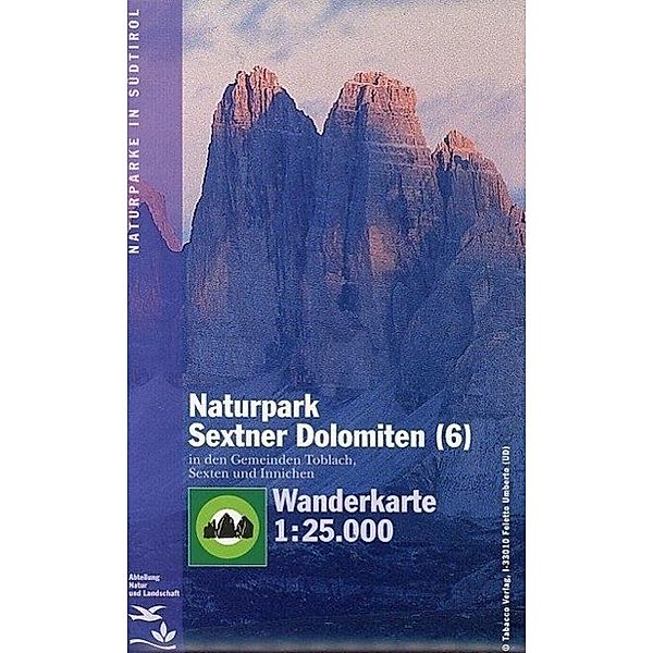 Tabacco topographische Wanderkarte Naturpark Sextner Dolomite