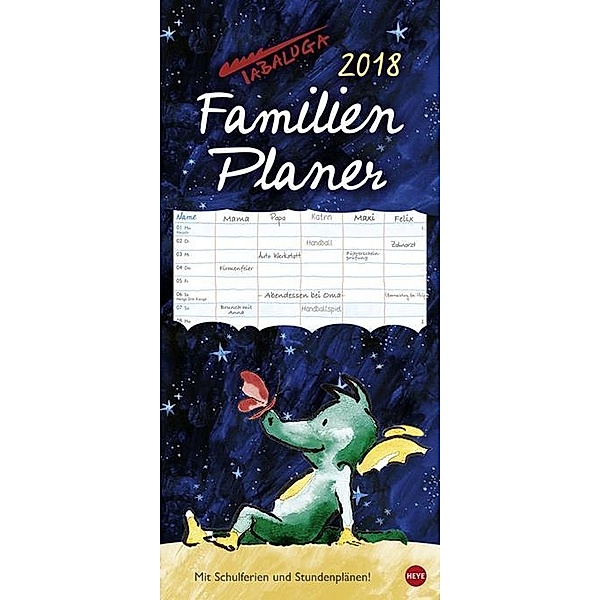 Tabaluga Familienplaner 2018, Helme Heine