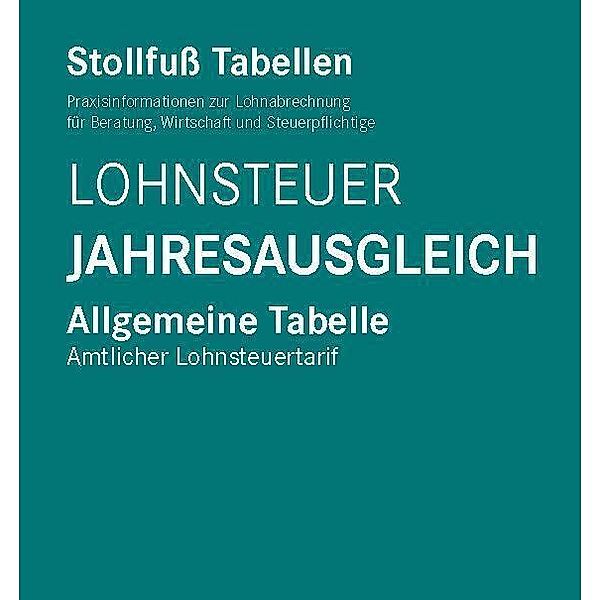 Tabelle, Lohnsteuer Jahresausgleich 2022