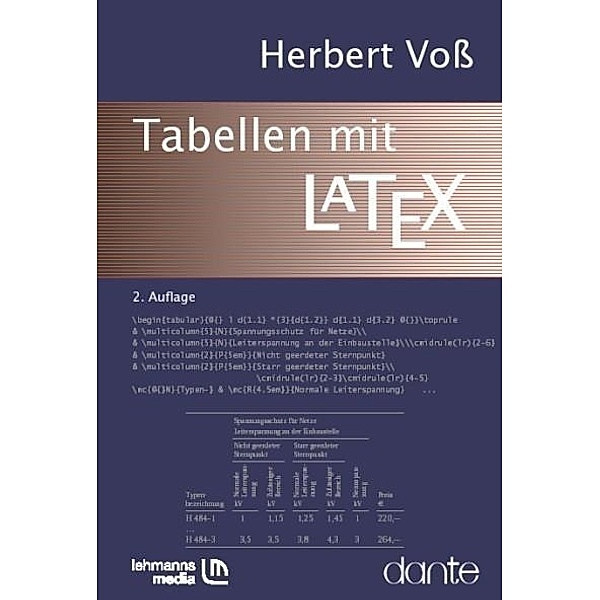 Tabellen mit LaTex, Herbert Voß