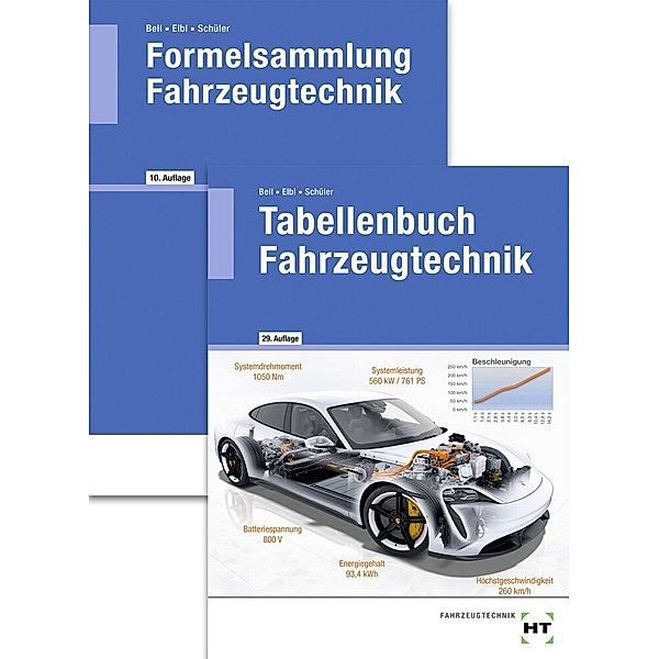 Tabellenbuch Fahrzeugtechnik und Formelsammlung Fahrzeugtechnik, 2 Bde., Marco Bell, Helmut Elbl, Wilhelm Schüler
