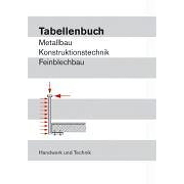 Tabellenbuch Metallbau, Konstruktionstechnik, Feinblechbau, Josef Moos, Hans W. Wagenleiter, Peter Wollinger