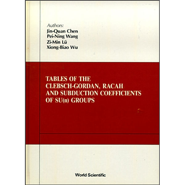 Tables Of Clebsch-gordan, Racah And Subduction Coefficients Of Su (N) Groups, Jin-quan Chen, Xiong-bao Wu, Pei-ning Wang