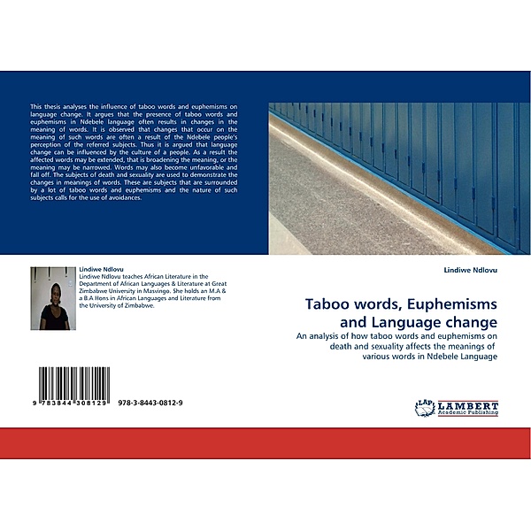 Taboo words, Euphemisms and Language change, Lindiwe Ndlovu