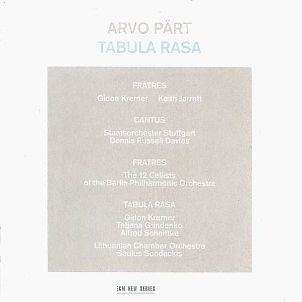 Tabula Rasa, Arvo Pärt