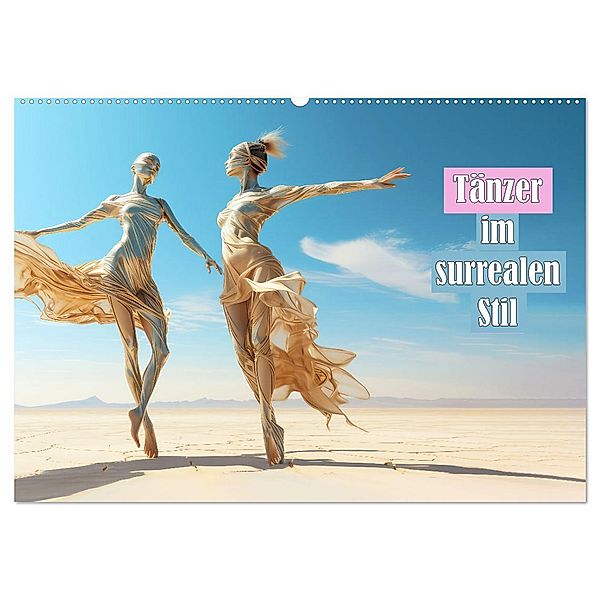 Tänzer im surrealen Stil (Wandkalender 2024 DIN A2 quer), CALVENDO Monatskalender, Liselotte Brunner-Klaus