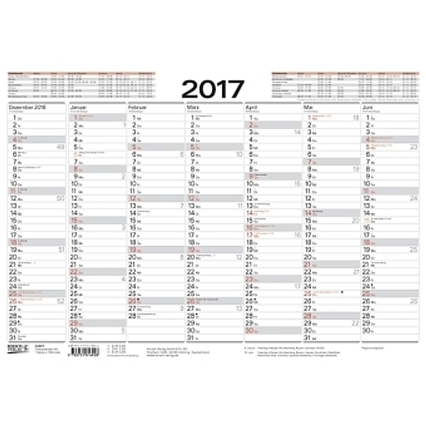 Tafelkalender A4 2017