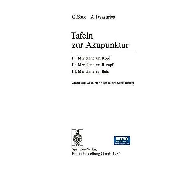 Tafeln zur Akupunktur, G. Stux, A. Jayasuriya