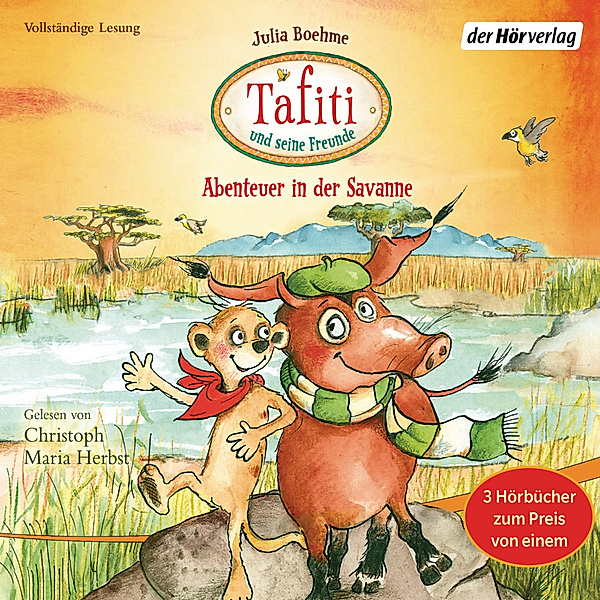 Tafiti und seine Freunde. Abenteuer in der Savanne,3 Audio-CDs, Julia Boehme