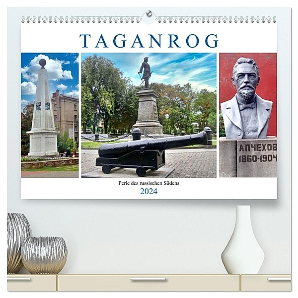 Taganrog - Perle des russischen Südens (hochwertiger Premium Wandkalender 2024 DIN A2 quer), Kunstdruck in Hochglanz, Henning von Löwis of Menar