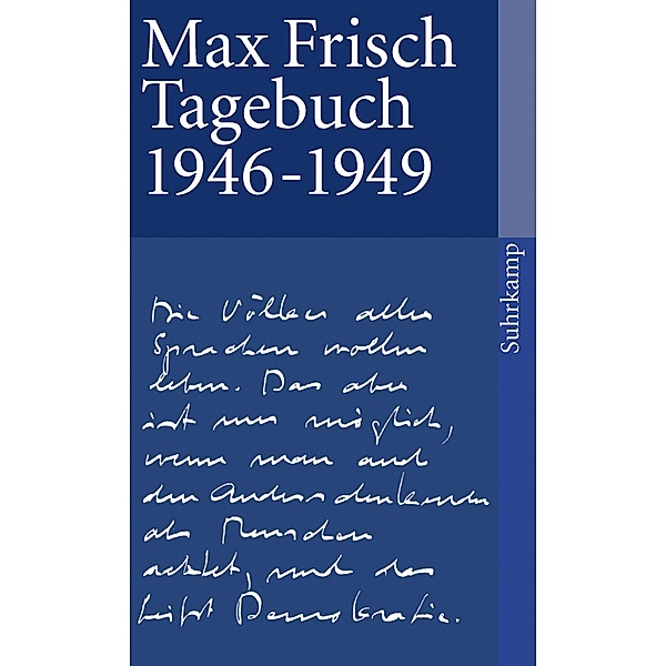 Tagebuch 1946-1949, Max Frisch