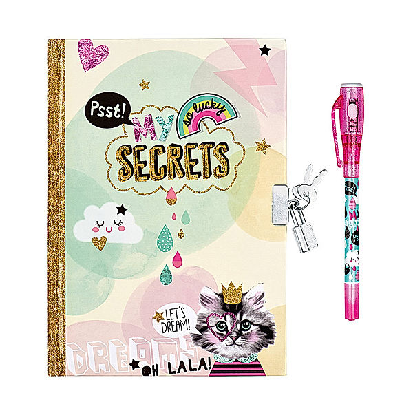 moses Verlag Tagebuch My secrets mit Geheimcodestift