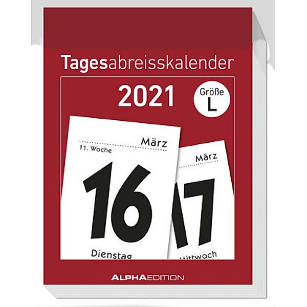 Tagesabreißkalender L 2021