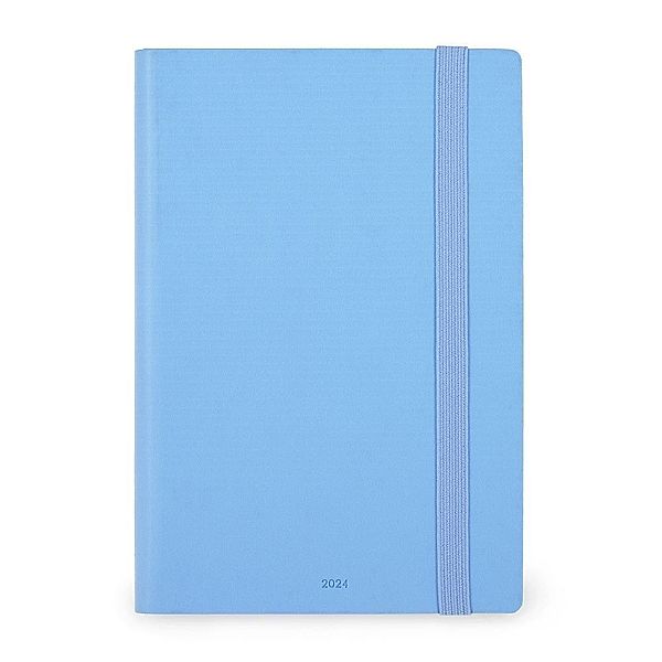 Tageskalender Medium - 2024 - Medium Daily Diary - 12M - Blue